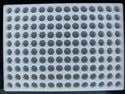 Smiley face mold top view