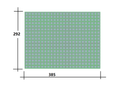 Cube gummy mold layout with measurements